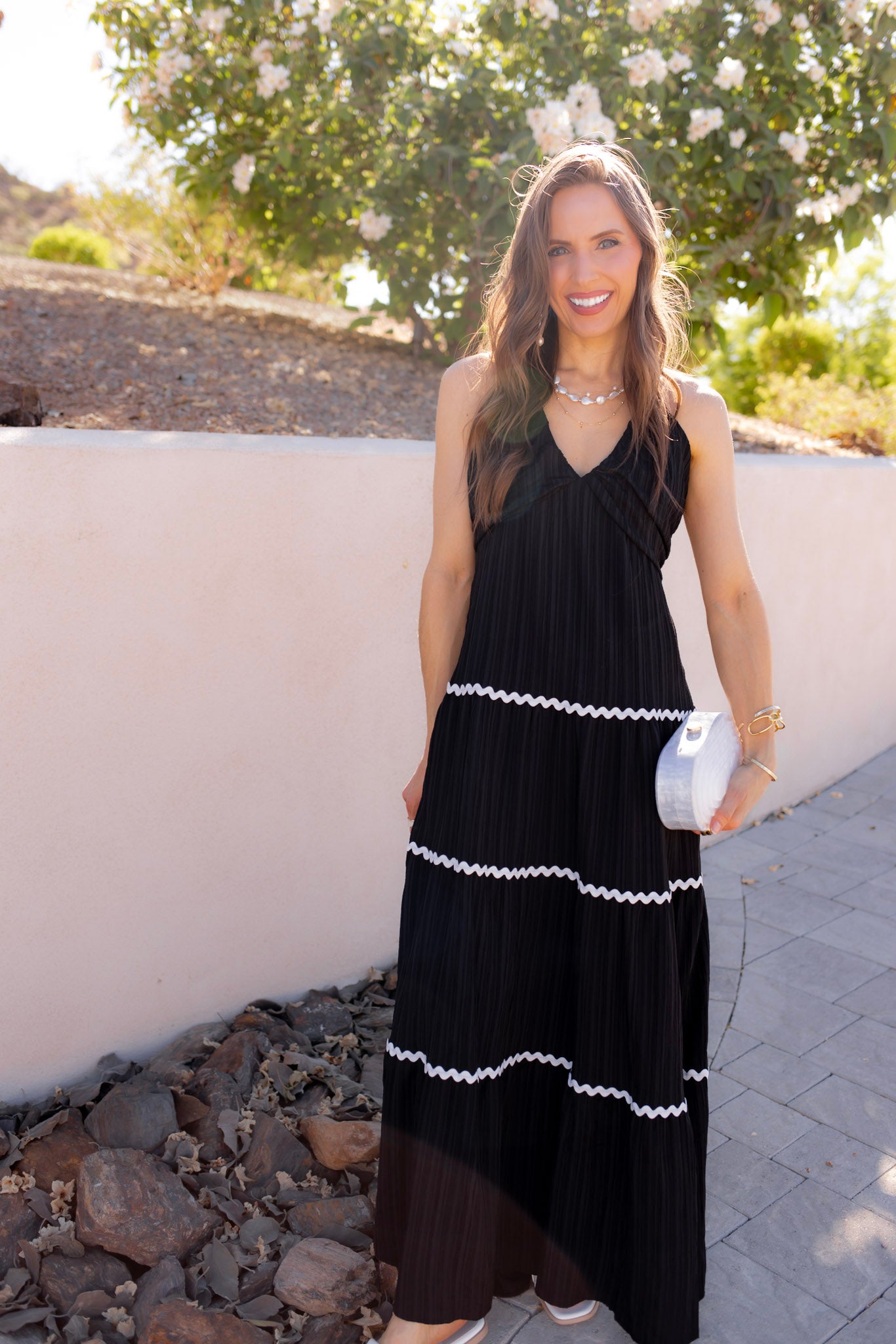 Tiered Lace Accent Maxi Dress - Image 2