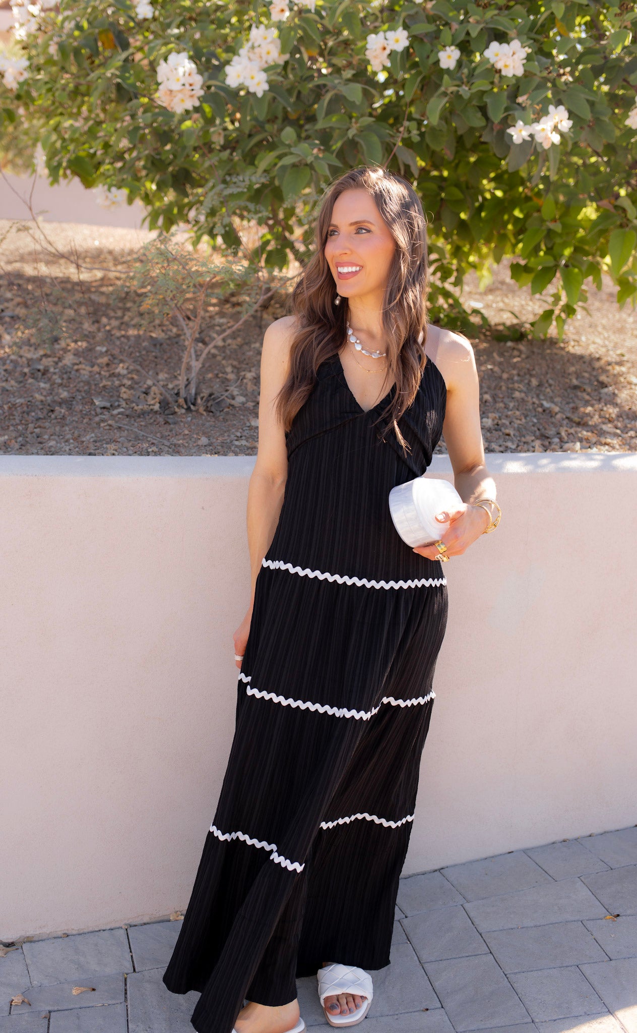 Tiered Lace Accent Maxi Dress - Image 3