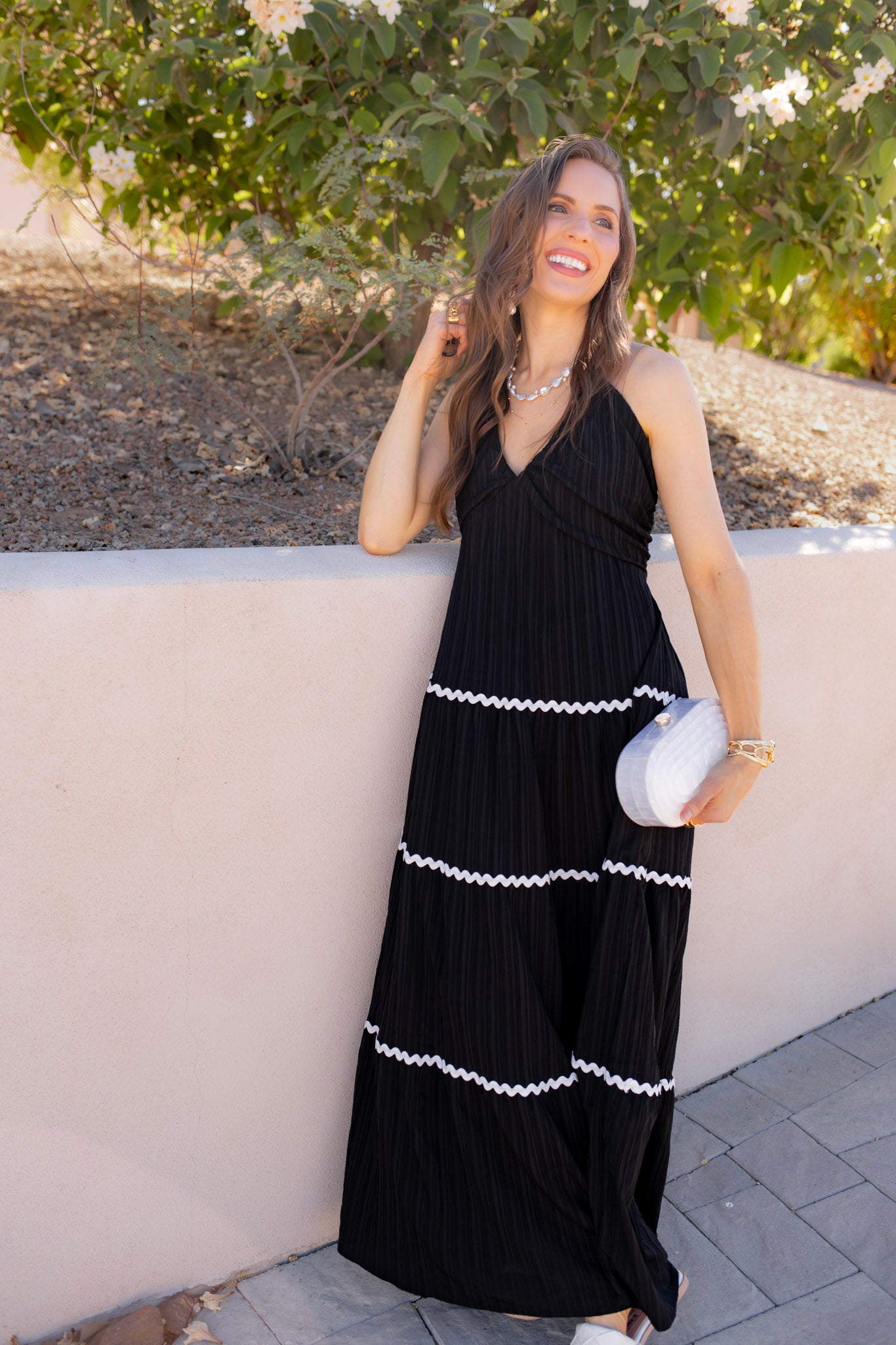 Tiered Lace Accent Maxi Dress - Image 6
