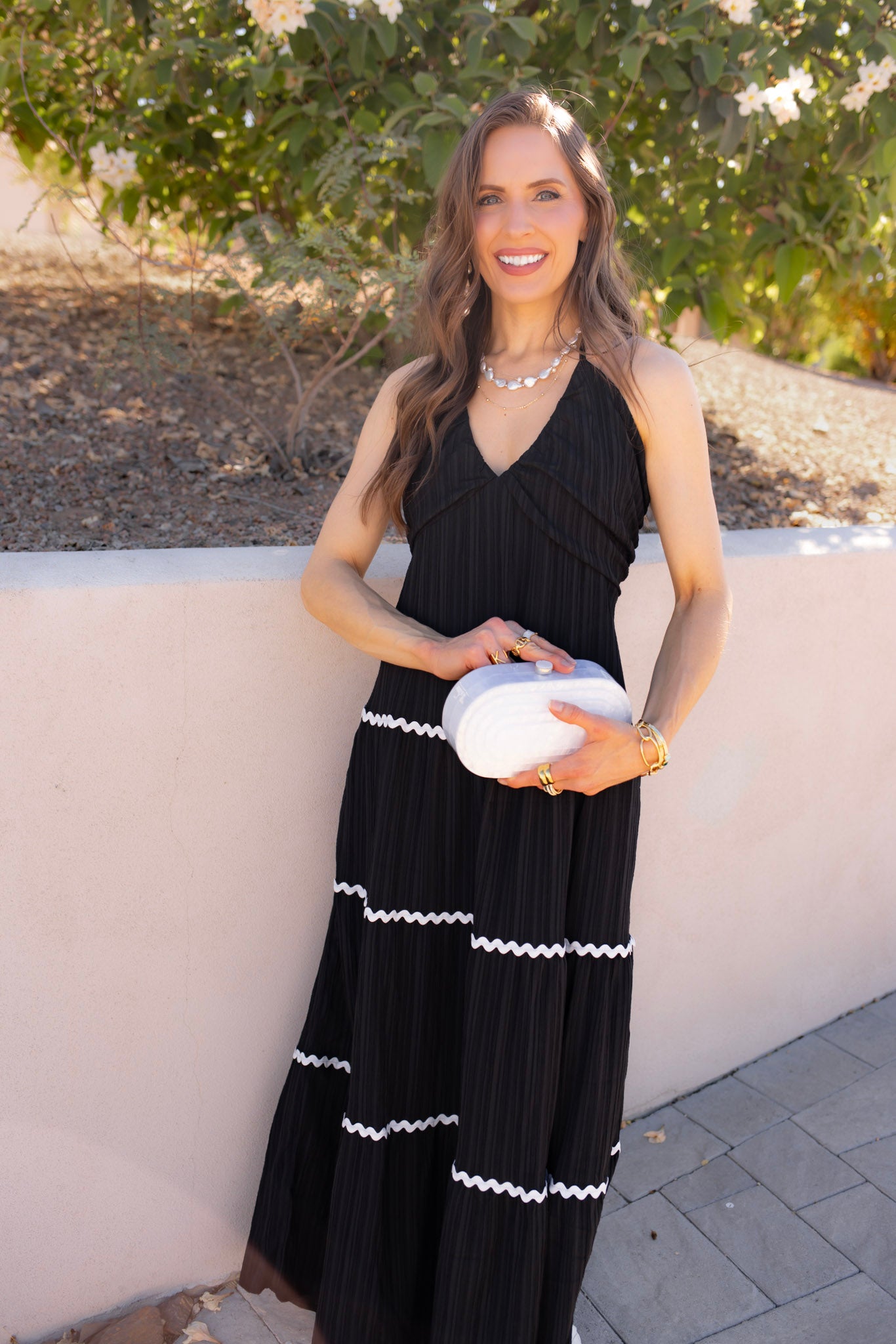 Tiered Lace Accent Maxi Dress - Image 7