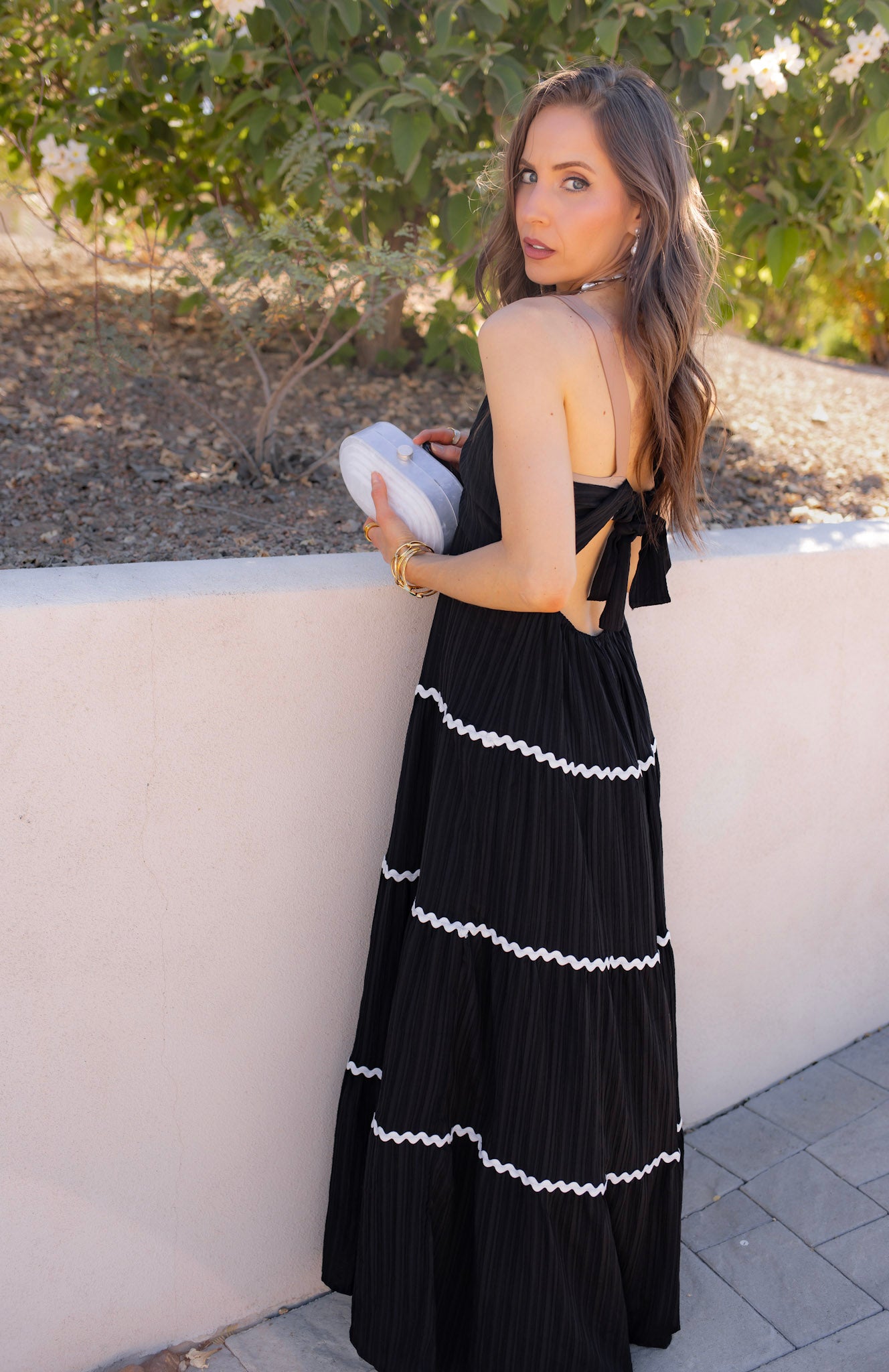 Tiered Lace Accent Maxi Dress - Image 4