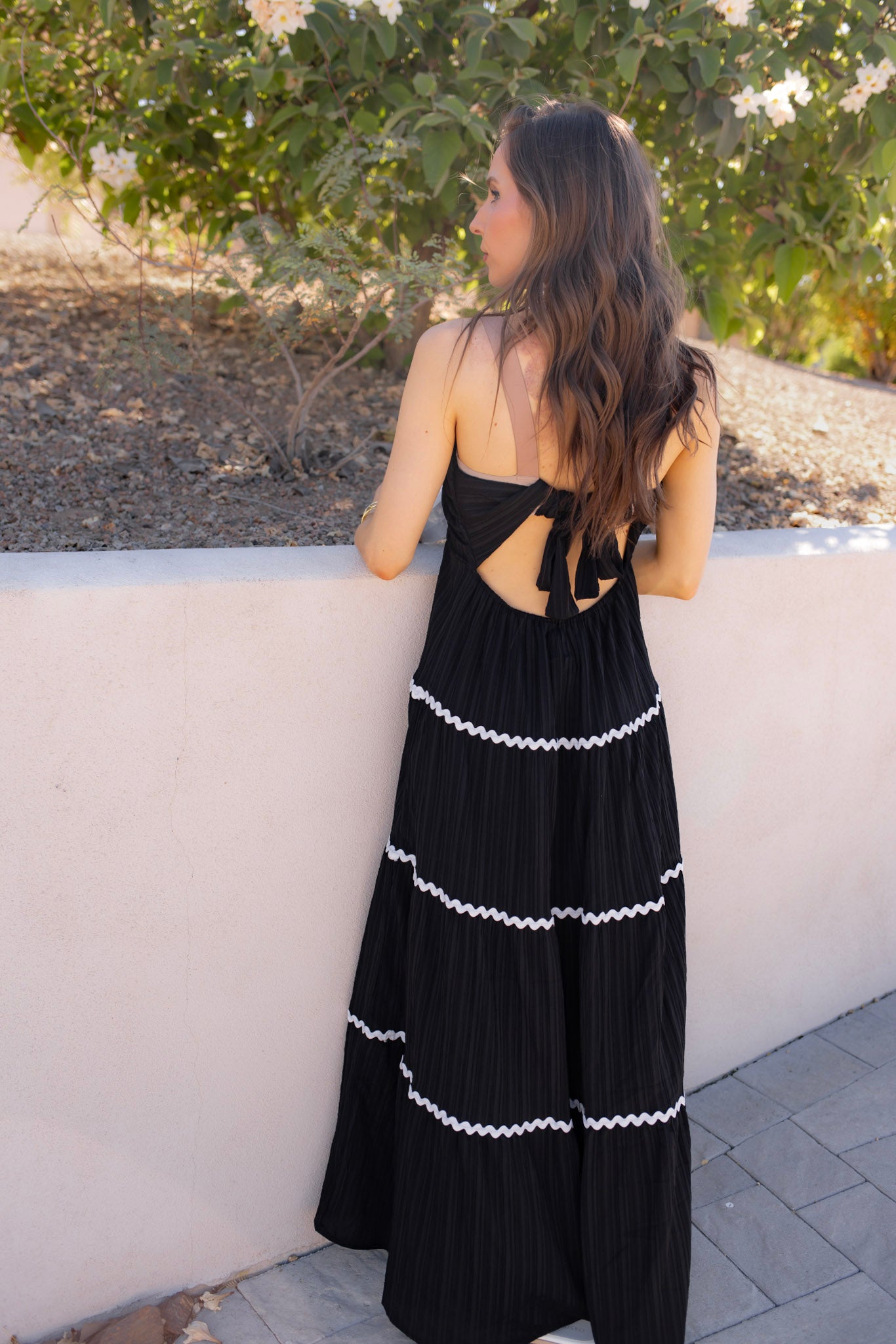 Tiered Lace Accent Maxi Dress - Image 8