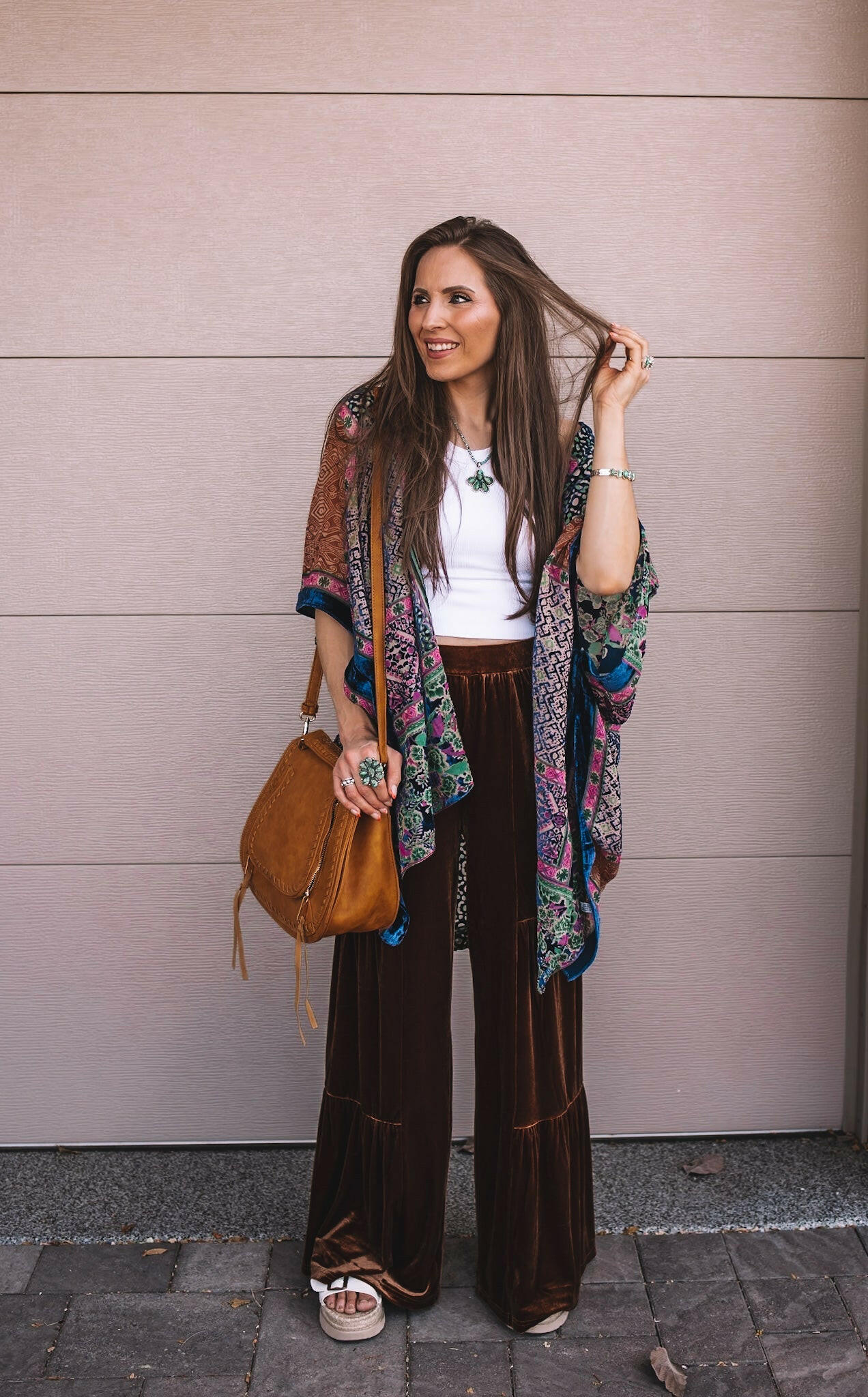 Bohemian Burnout Velvet Kimono - Image 17