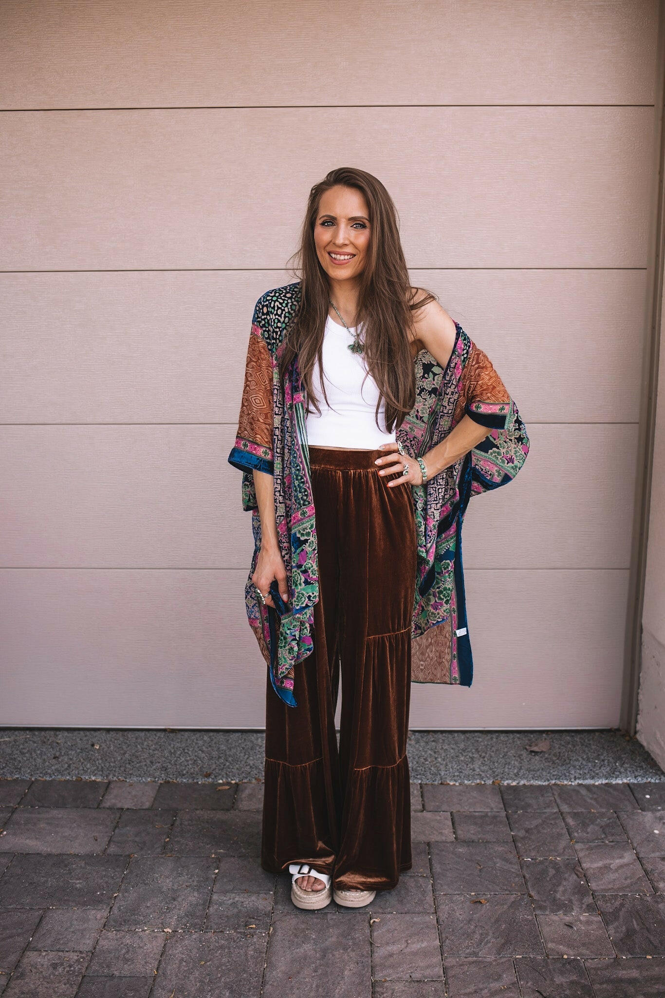 Bohemian Burnout Velvet Kimono - Image 18