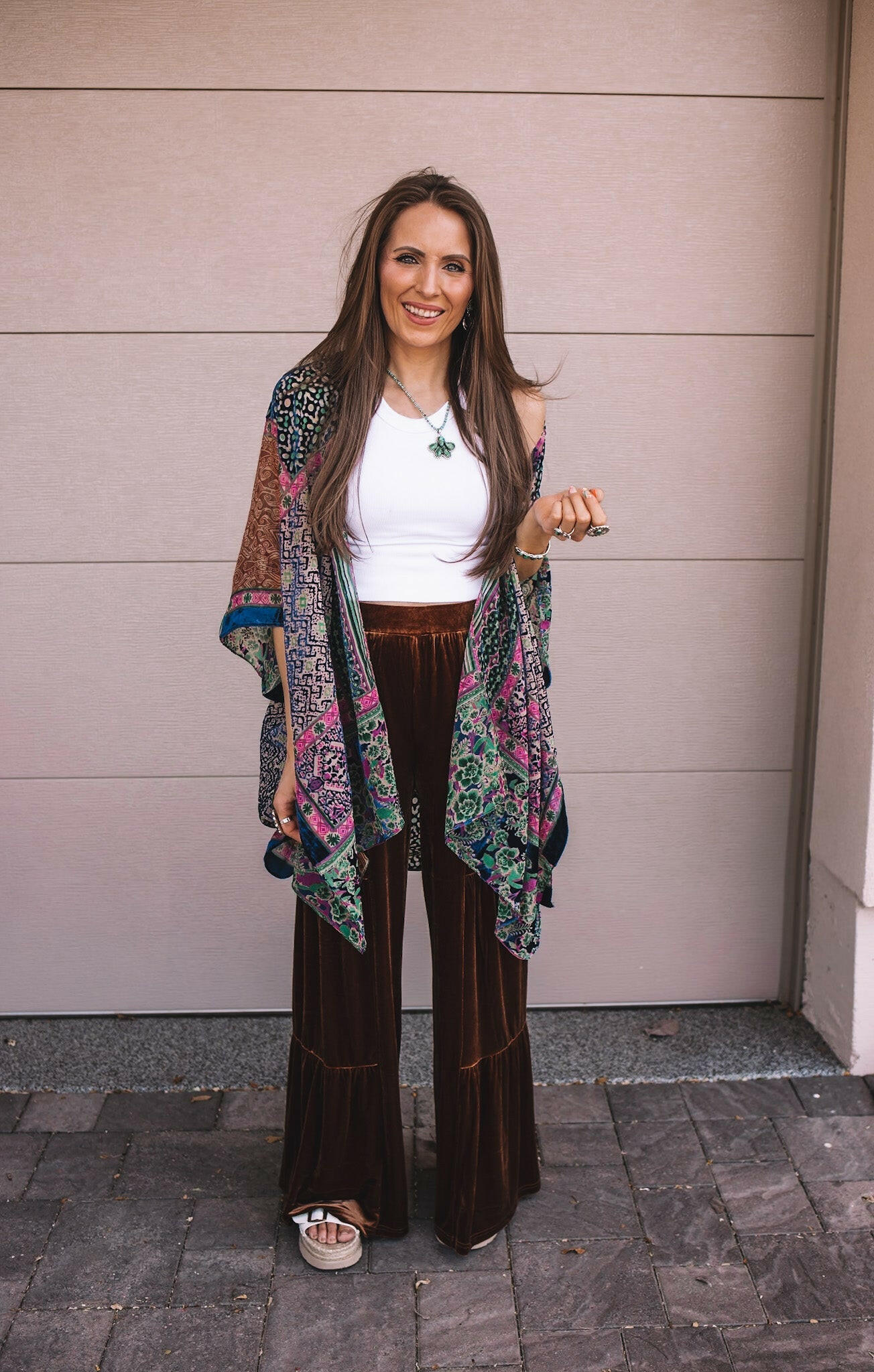 Bohemian Burnout Velvet Kimono - Image 19