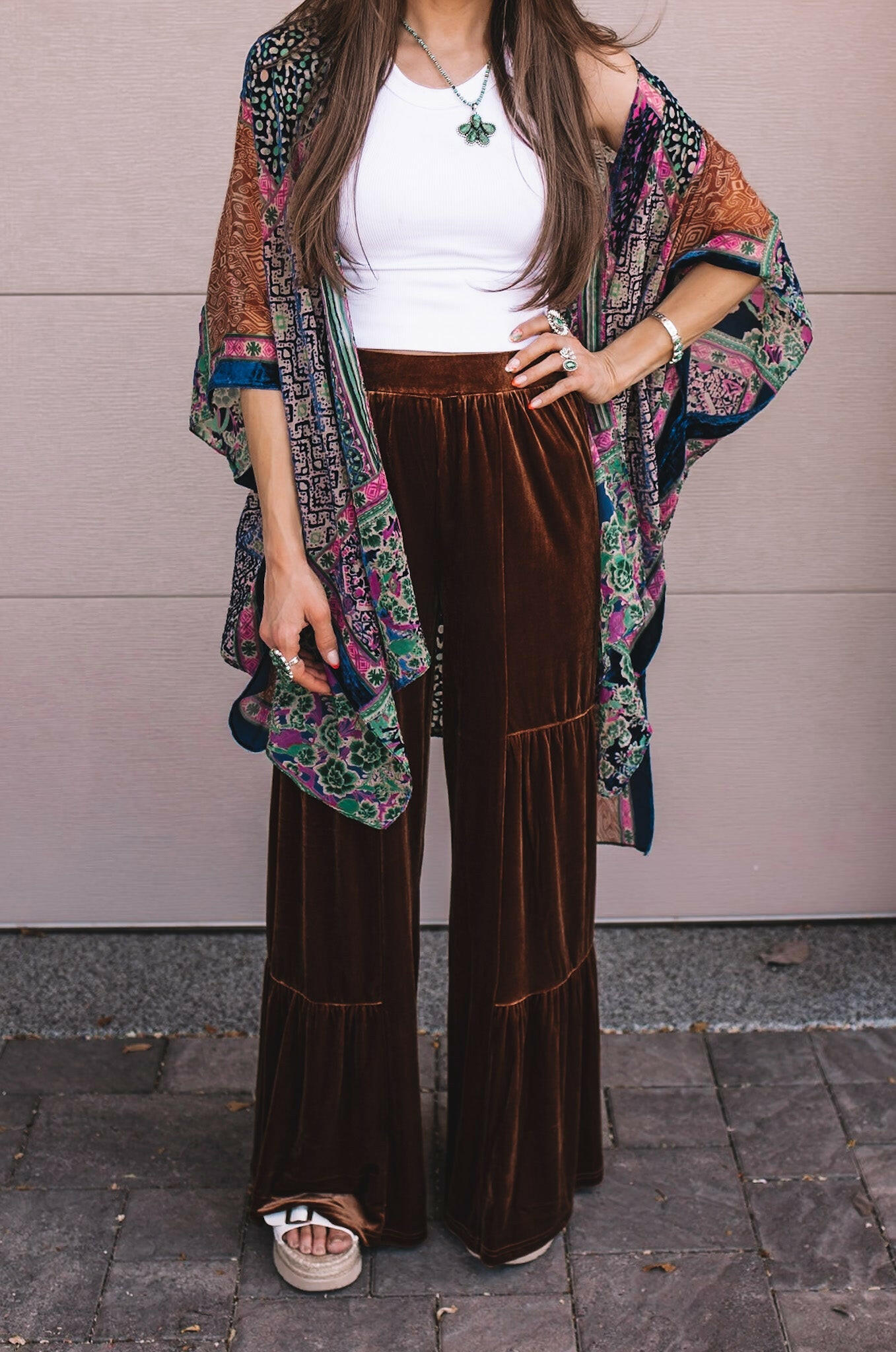 Bohemian Burnout Velvet Kimono - Image 28