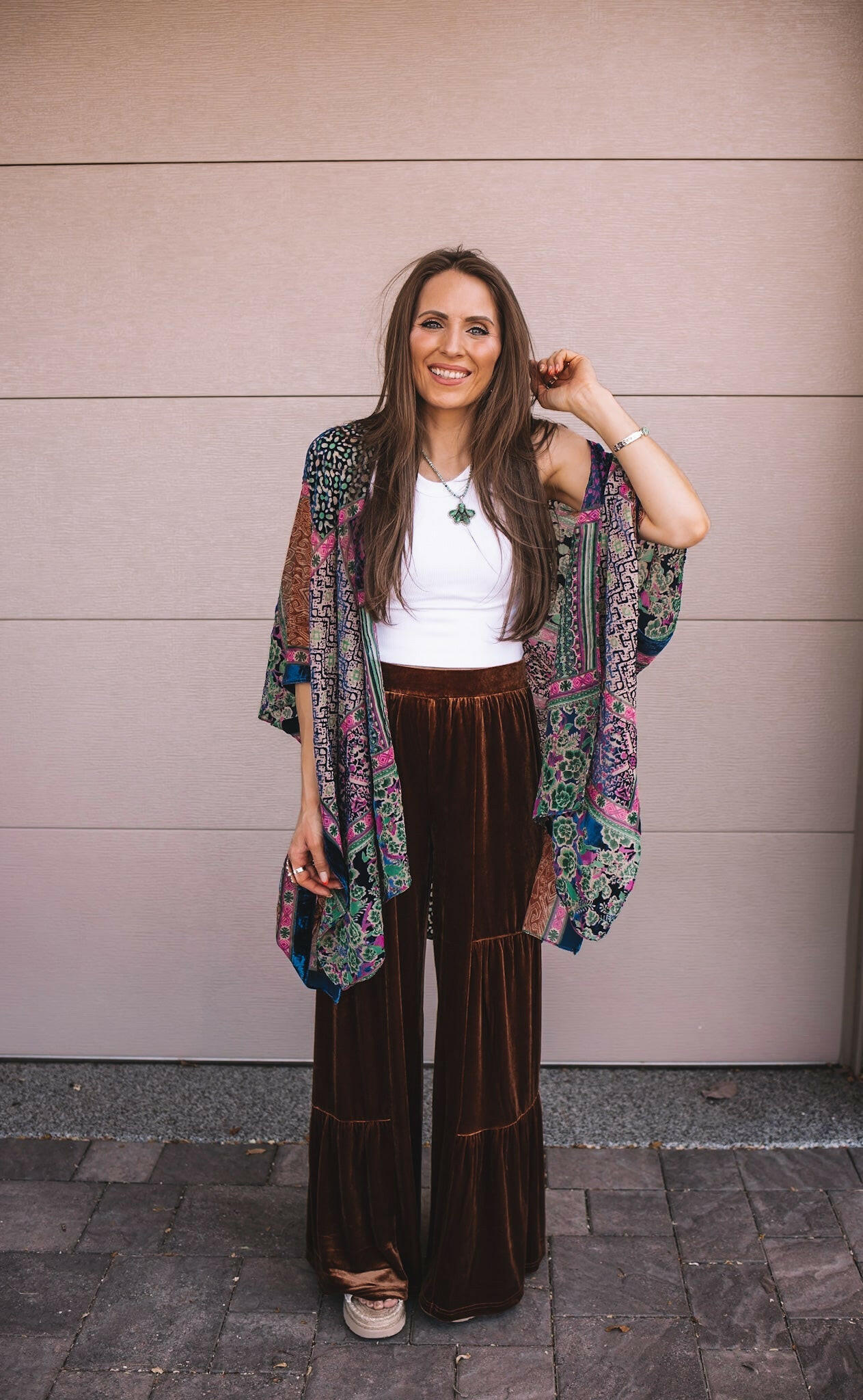 Bohemian Burnout Velvet Kimono - Image 21
