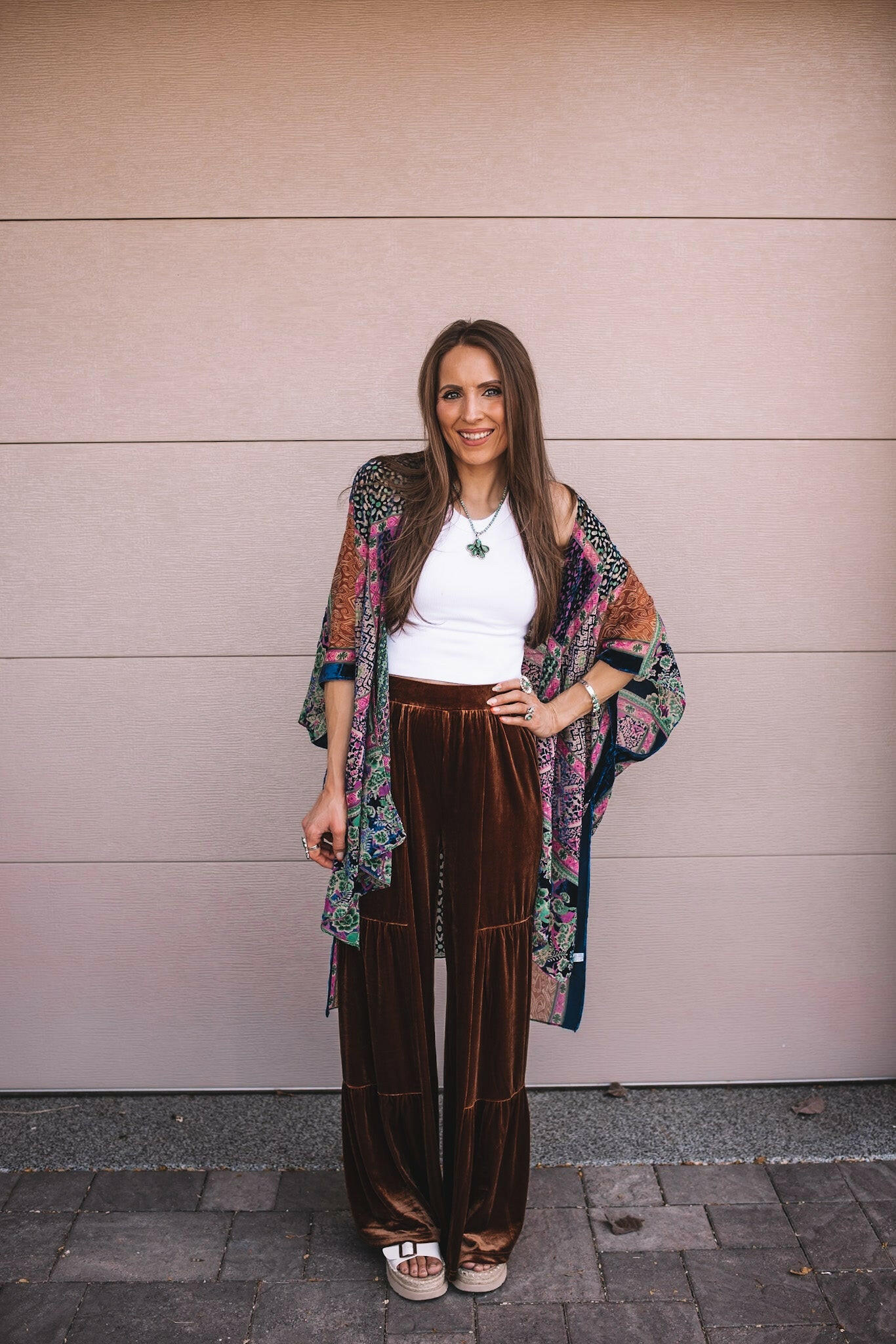 Bohemian Burnout Velvet Kimono - Image 23