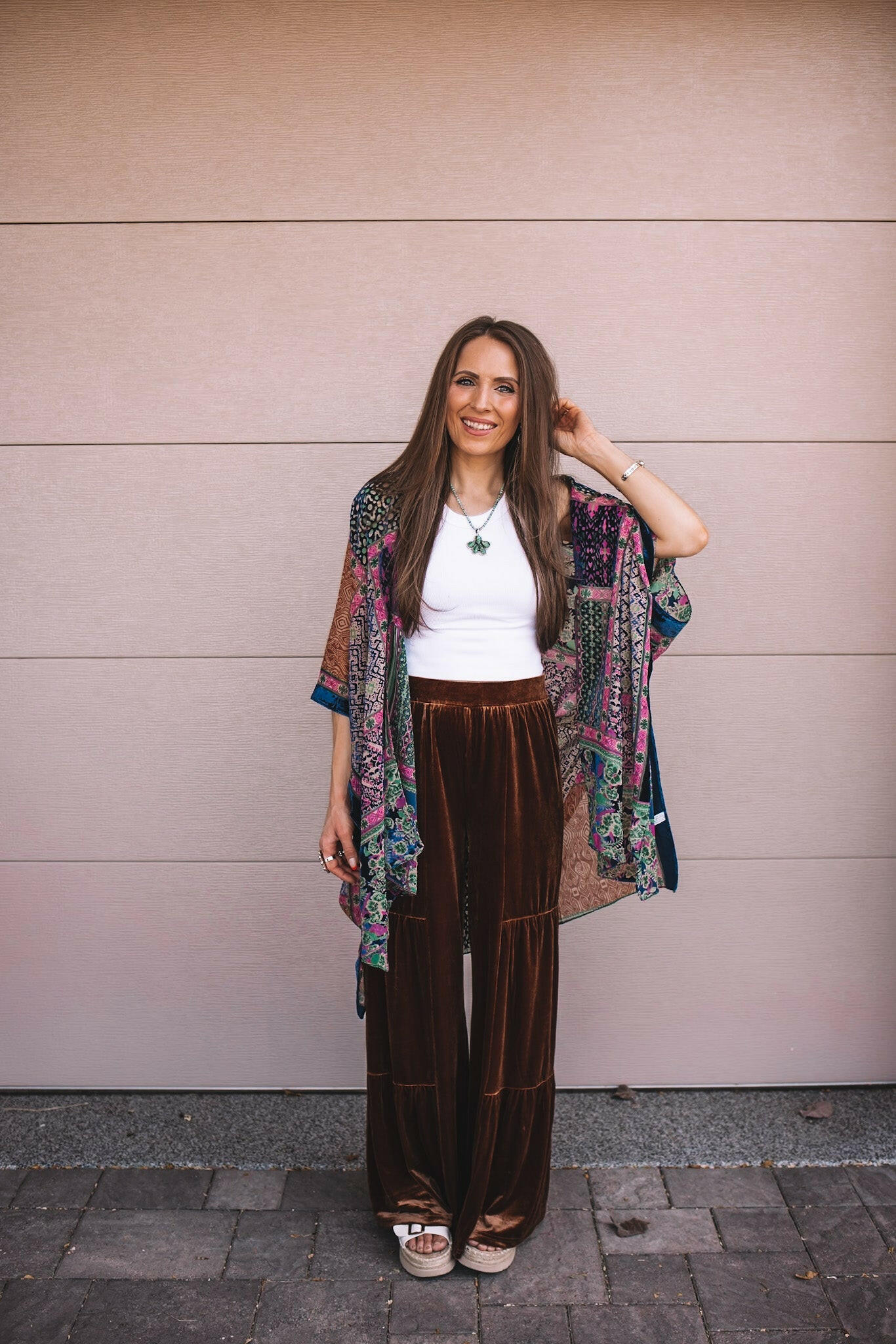 Bohemian Burnout Velvet Kimono - Image 24