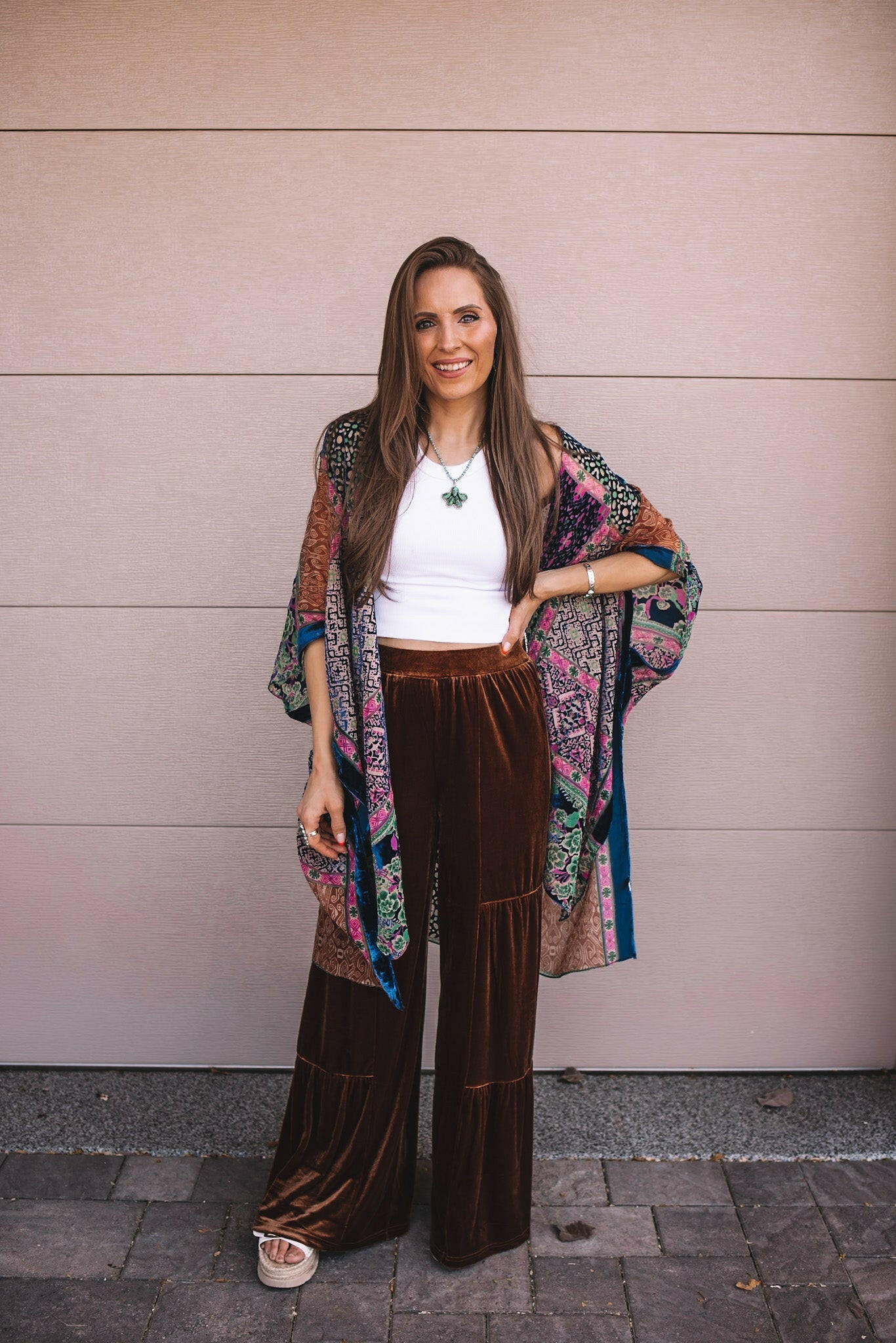 Bohemian Burnout Velvet Kimono - Image 25