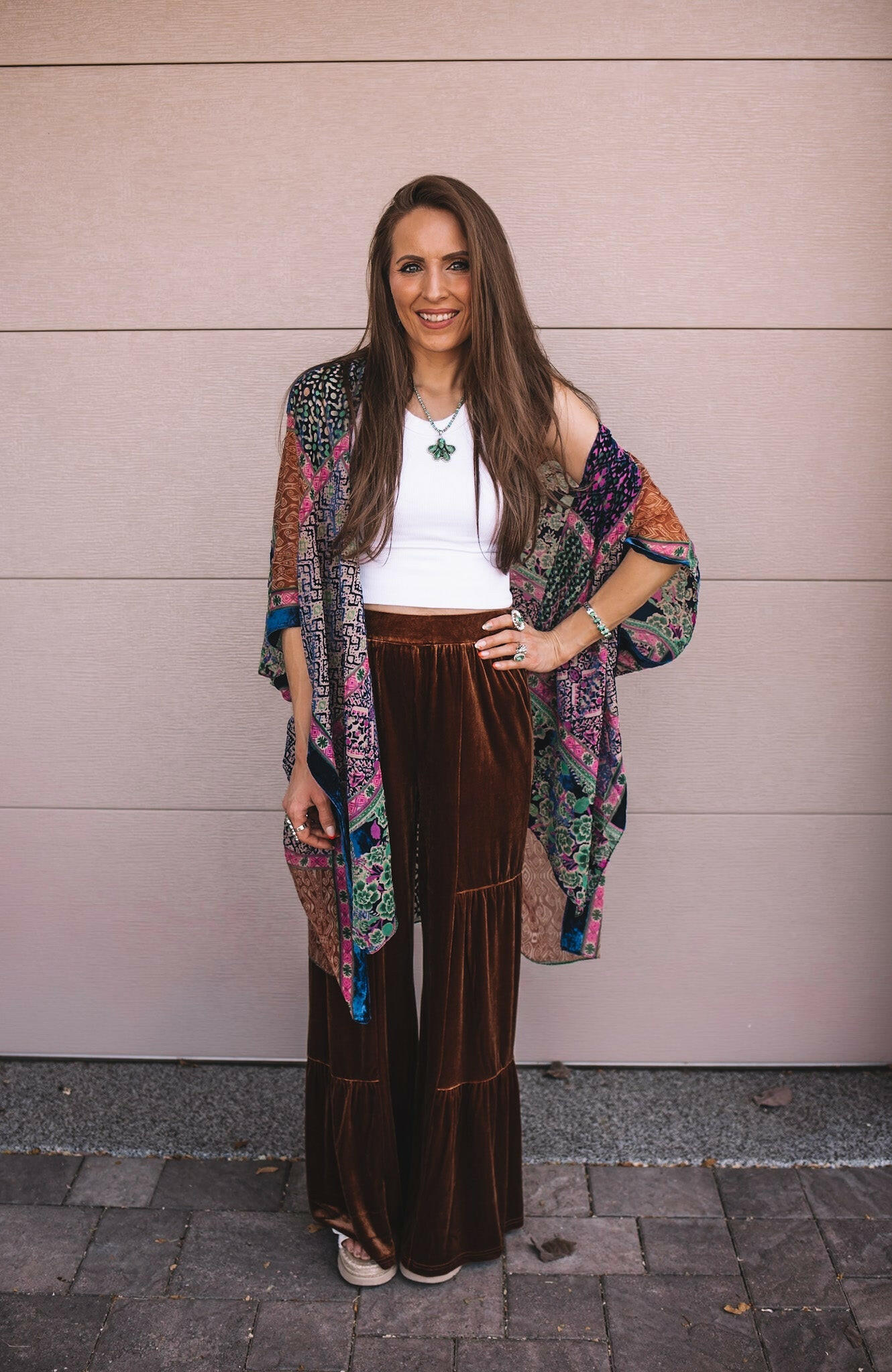 Bohemian Burnout Velvet Kimono - Image 30