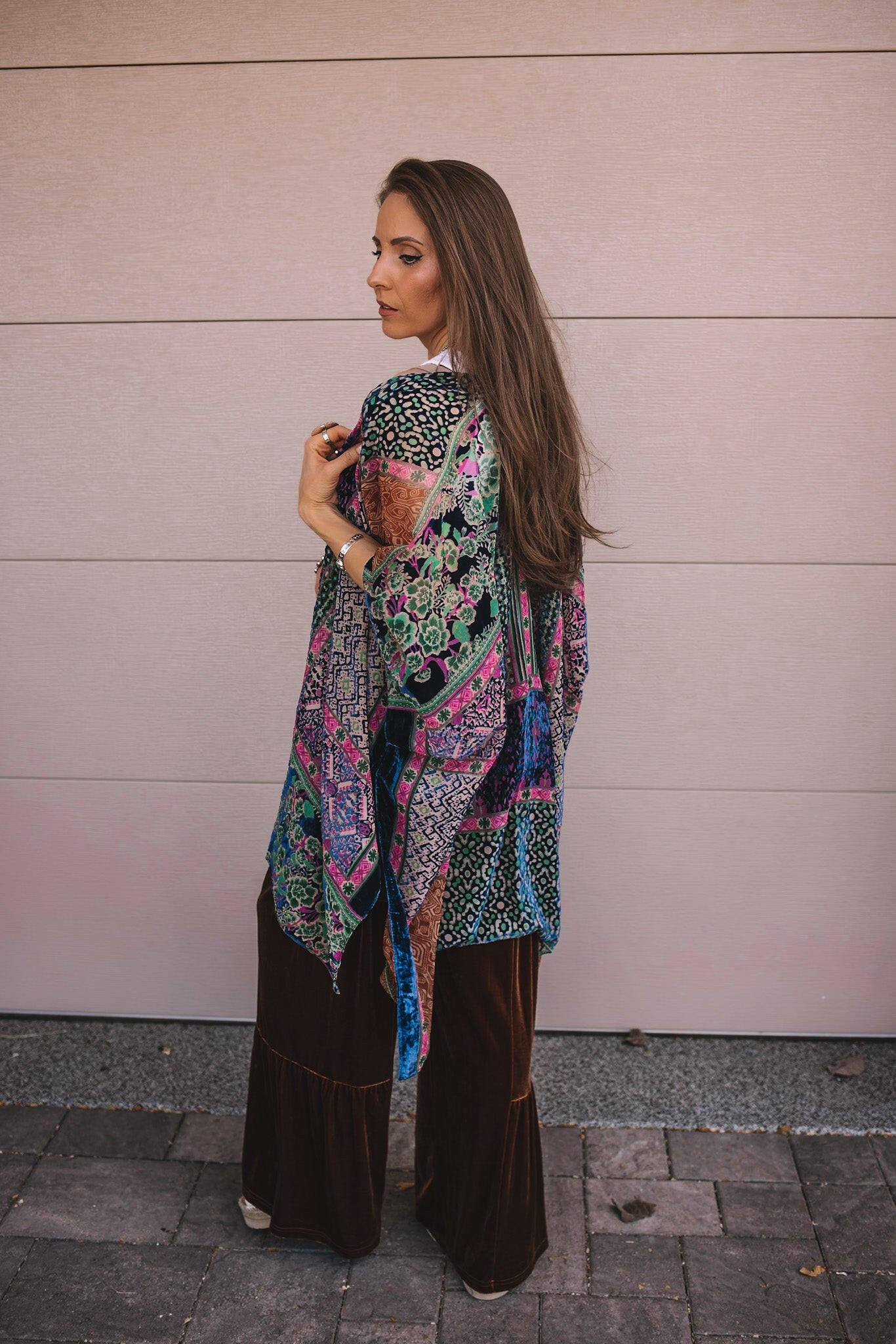 Bohemian Burnout Velvet Kimono - Image 31