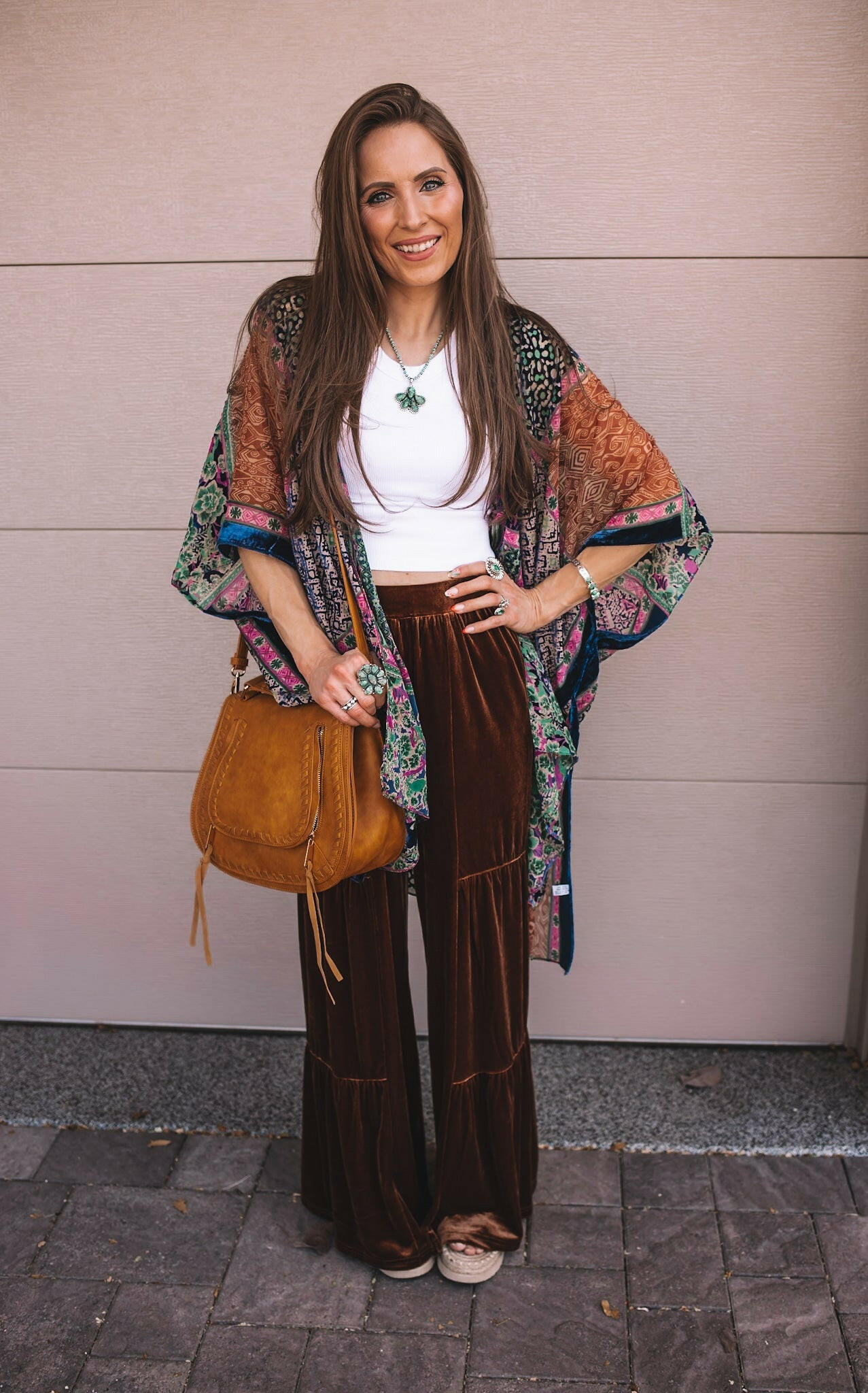 Bohemian Burnout Velvet Kimono - Image 26