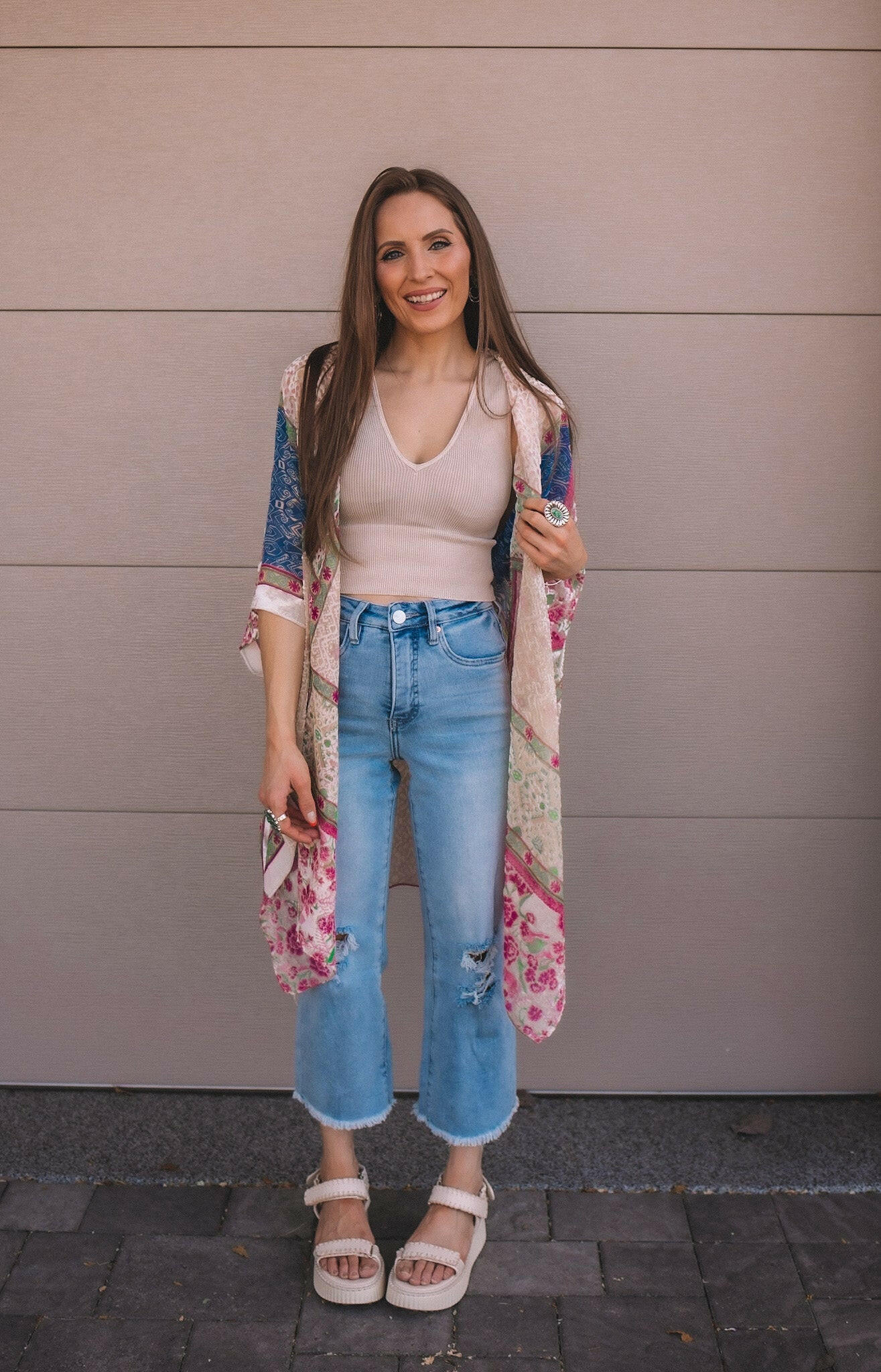 Bohemian Burnout Velvet Kimono - Image 7