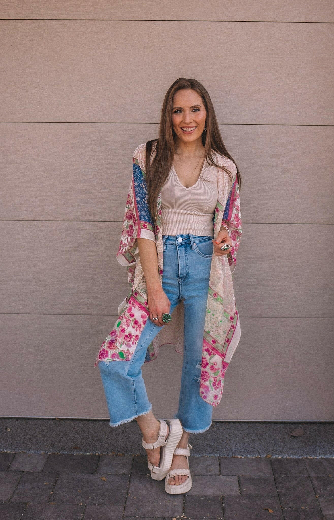 Bohemian Burnout Velvet Kimono - Image 8