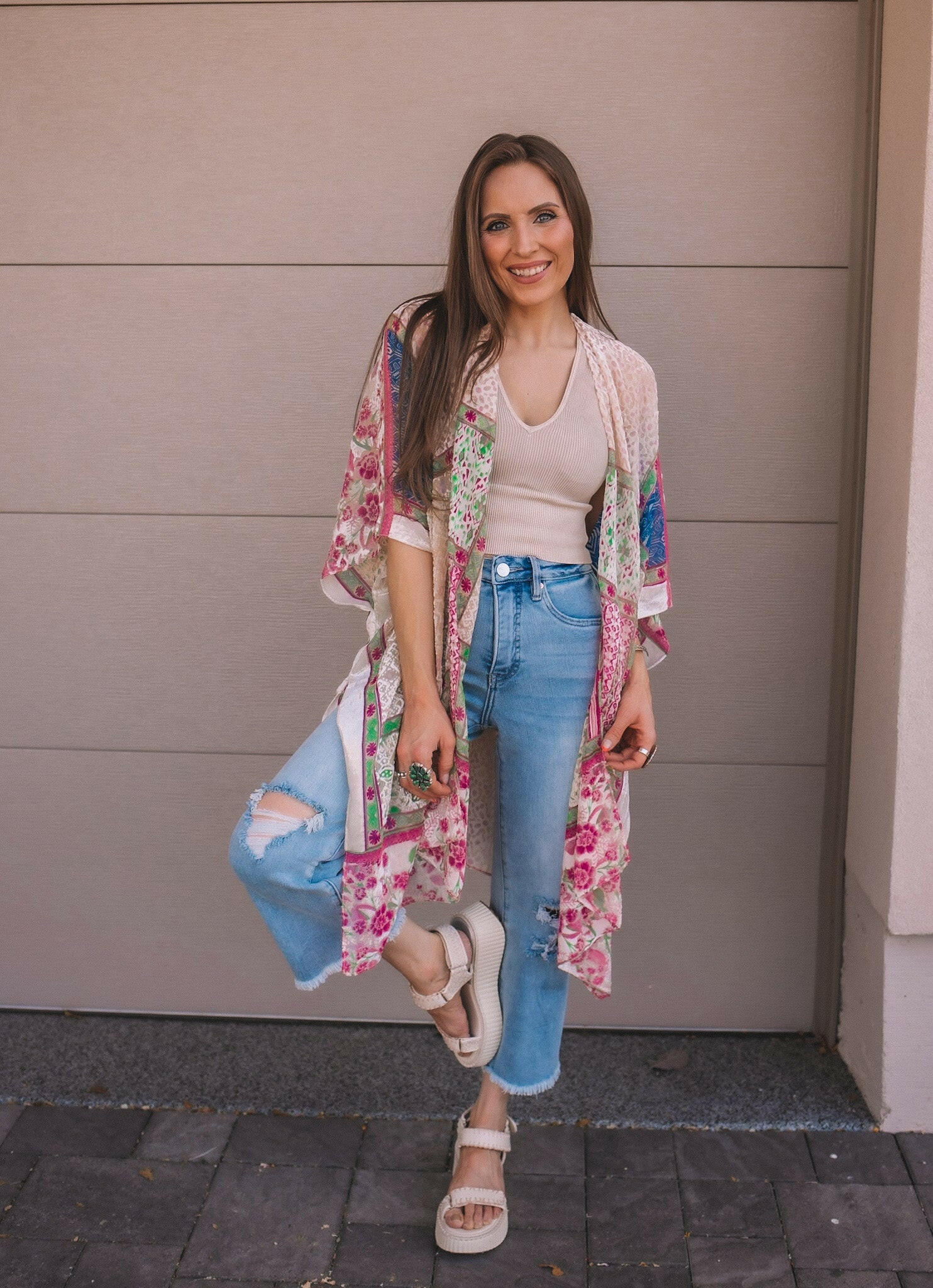 Bohemian Burnout Velvet Kimono - Image 10