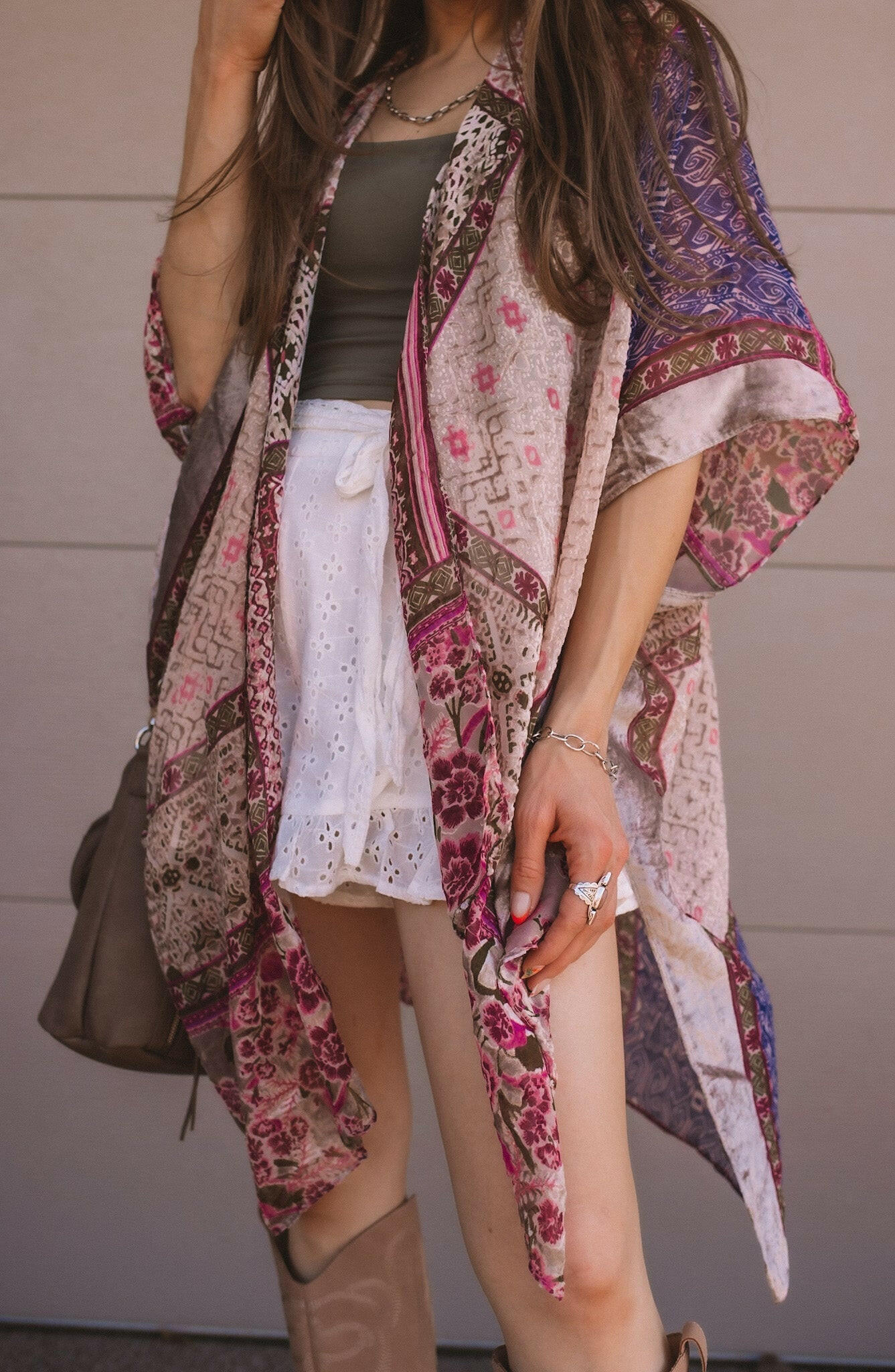 Bohemian Burnout Velvet Kimono - Image 34