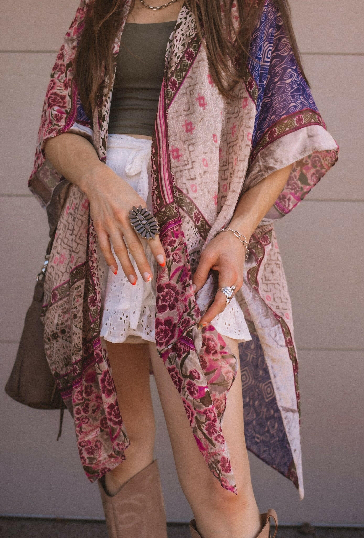 Bohemian Burnout Velvet Kimono - Image 35