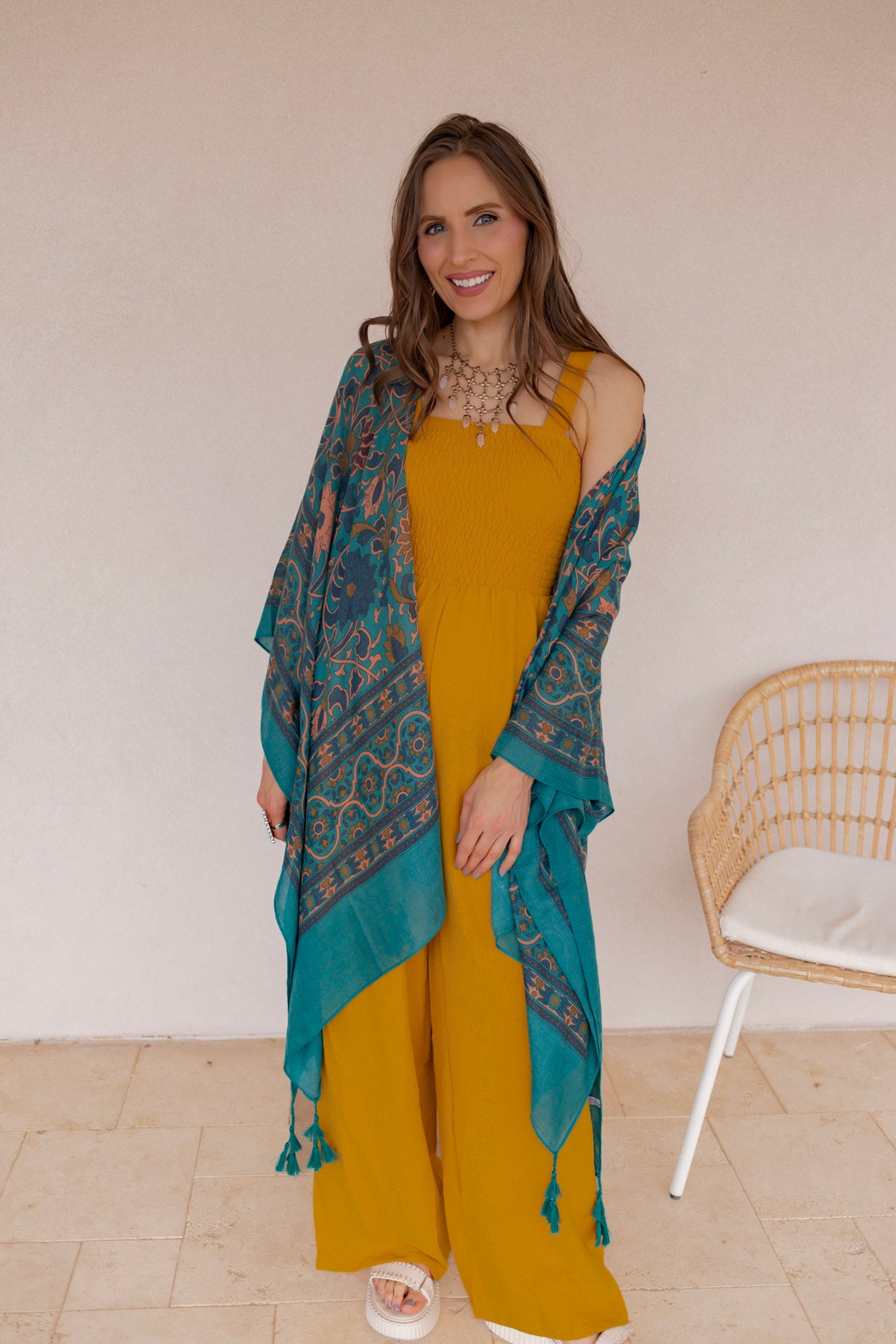 Touch of Morocco Tapestry Tassel Kimono - Image 13