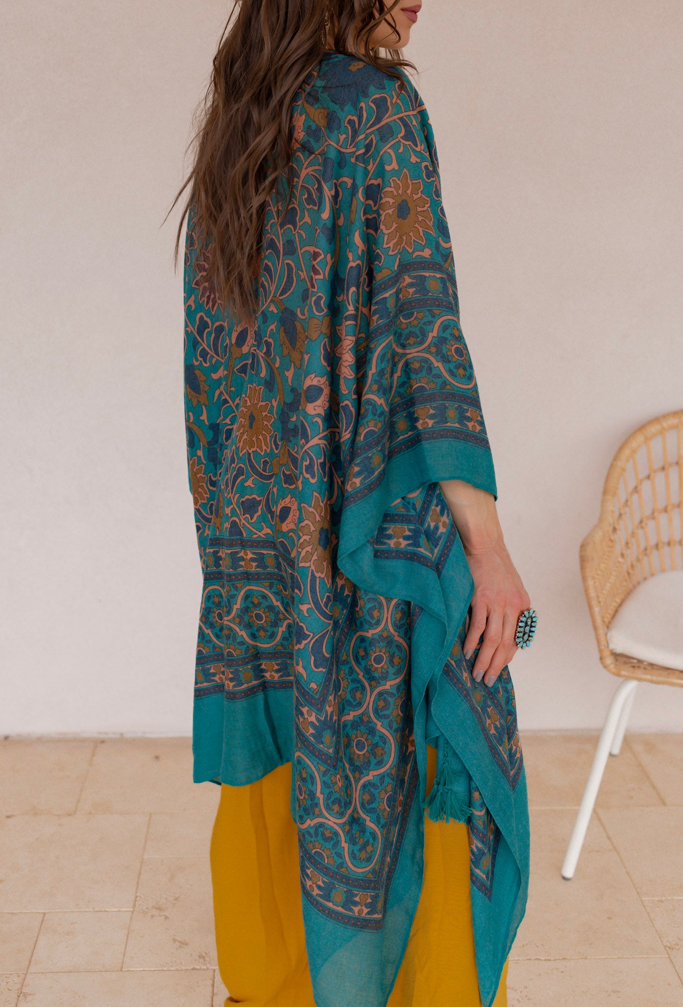 Touch of Morocco Tapestry Tassel Kimono - Image 12