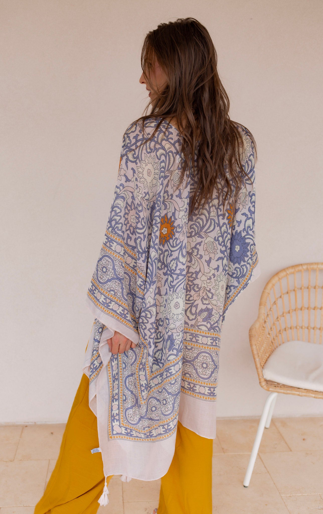 Touch of Morocco Tapestry Tassel Kimono - Image 3