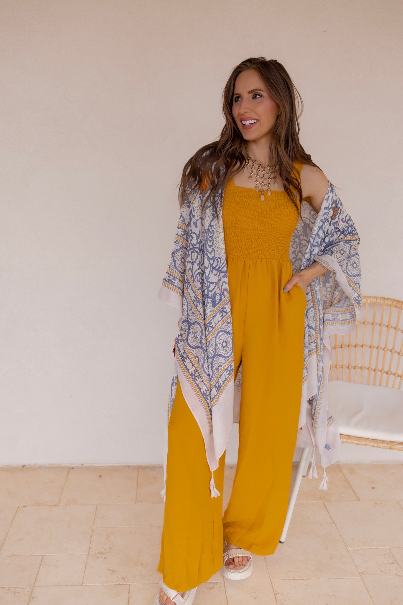 Touch of Morocco Tapestry Tassel Kimono - Image 4