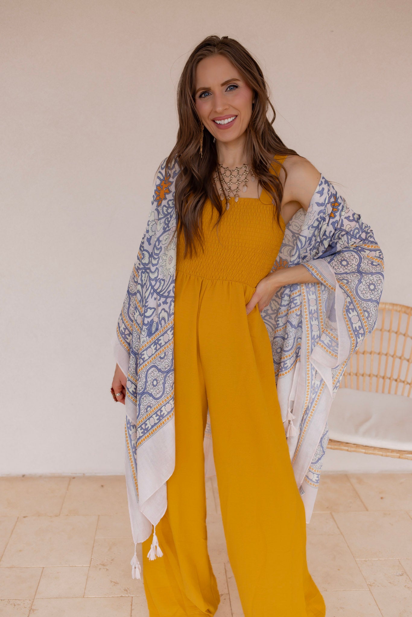 Touch of Morocco Tapestry Tassel Kimono - Image 5