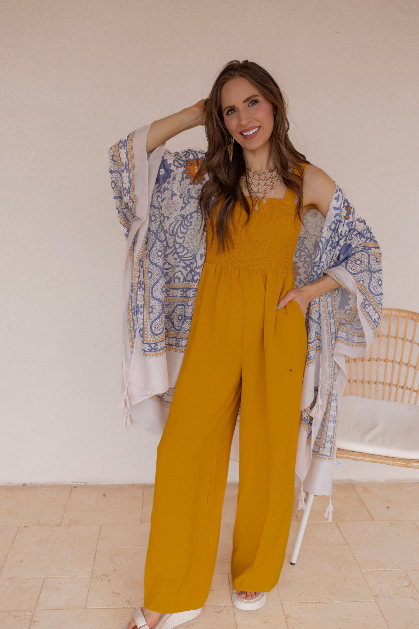 Touch of Morocco Tapestry Tassel Kimono - Image 6