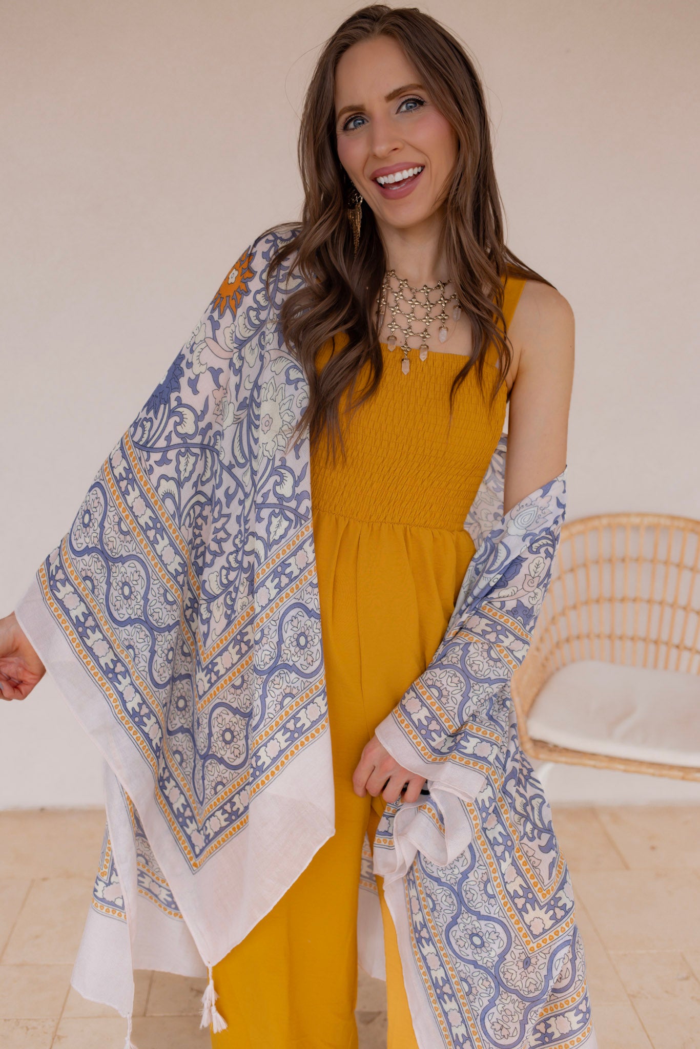 Touch of Morocco Tapestry Tassel Kimono - Image 2
