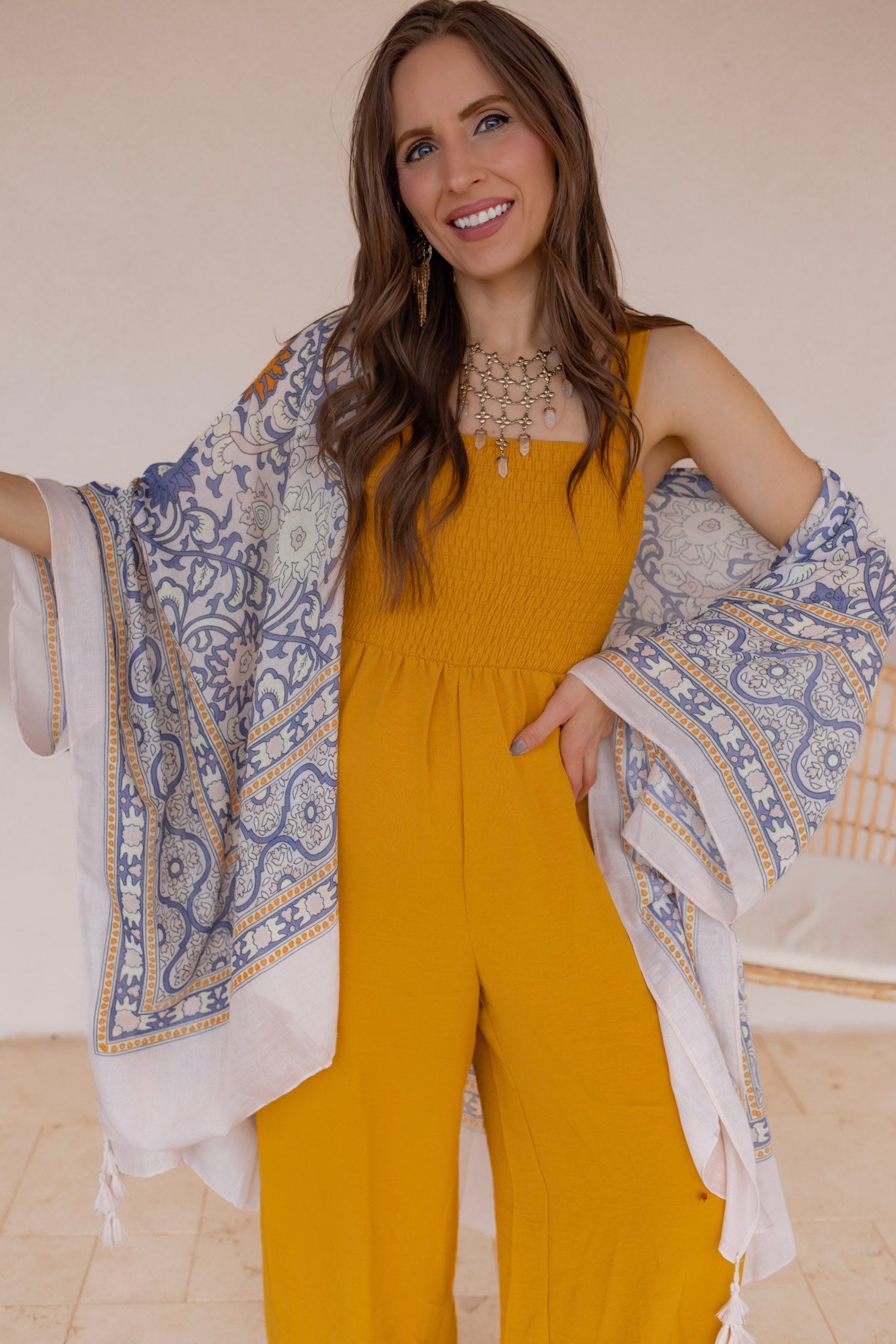 Touch of Morocco Tapestry Tassel Kimono - Image 10