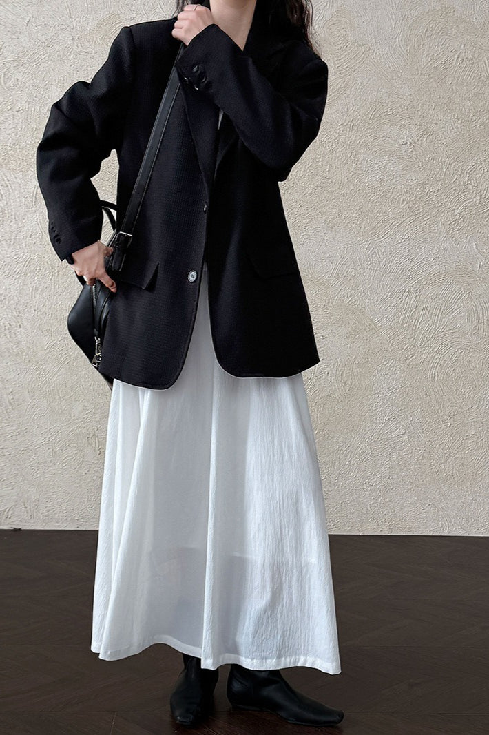 Waffle Textured Oversized Blazer - Image 9