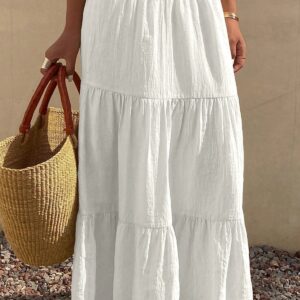 Chic Solid Asymmetric Drape Midi Skirt