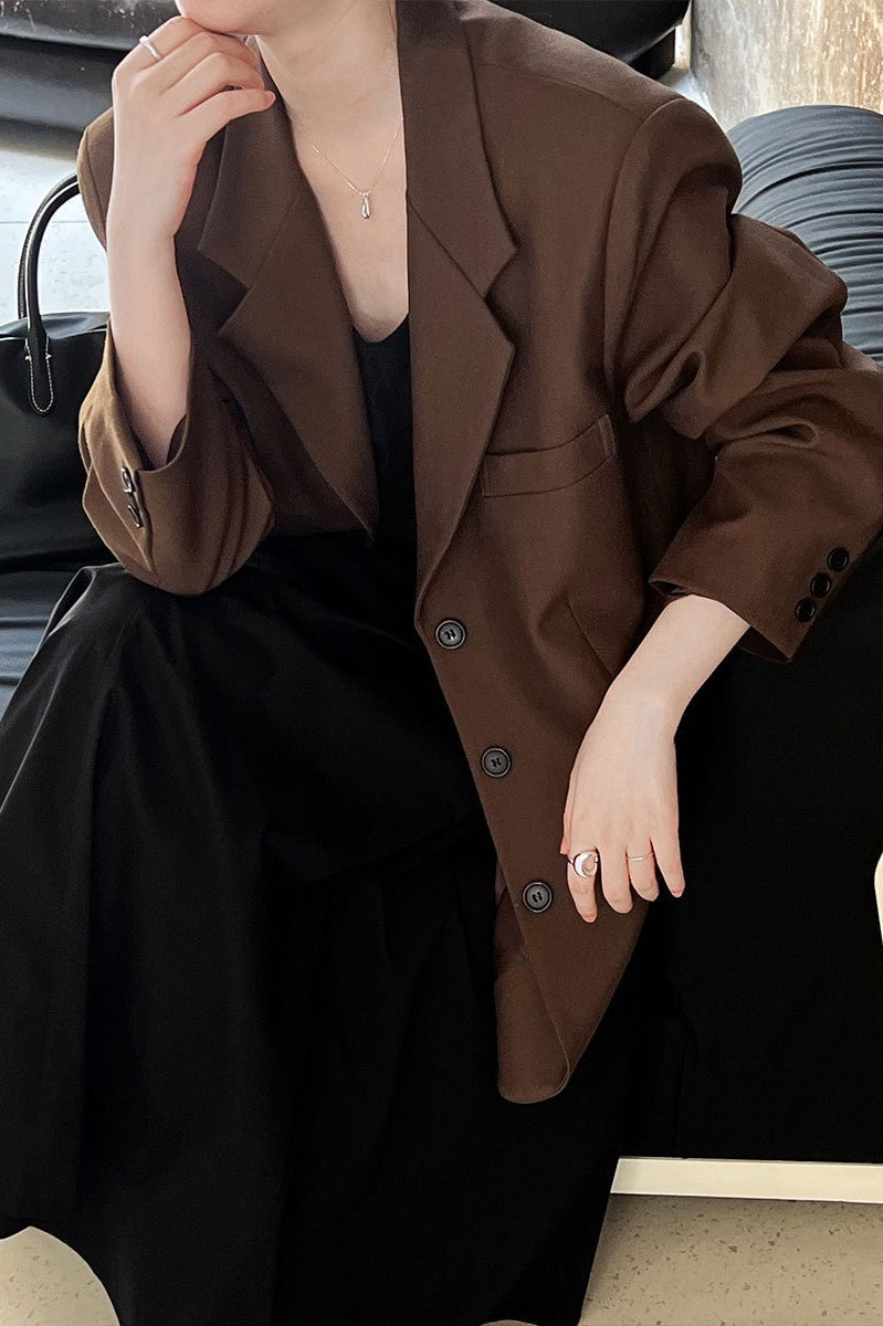Vintage Casual Long Sleeve Blazer - Image 10
