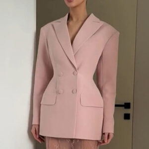 Pink Buttoned Blazer