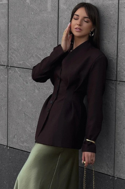 Elegant Long Sleeve Blazer - Image 11