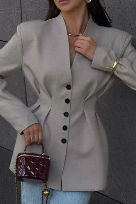 Elegant Long Sleeve Blazer - Image 9