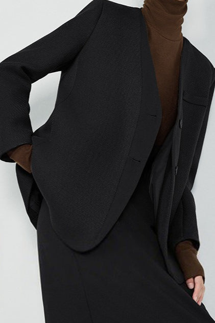 V Neck Single Breasted Blazer - Image 7