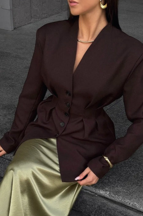 Elegant Long Sleeve Blazer - Image 12