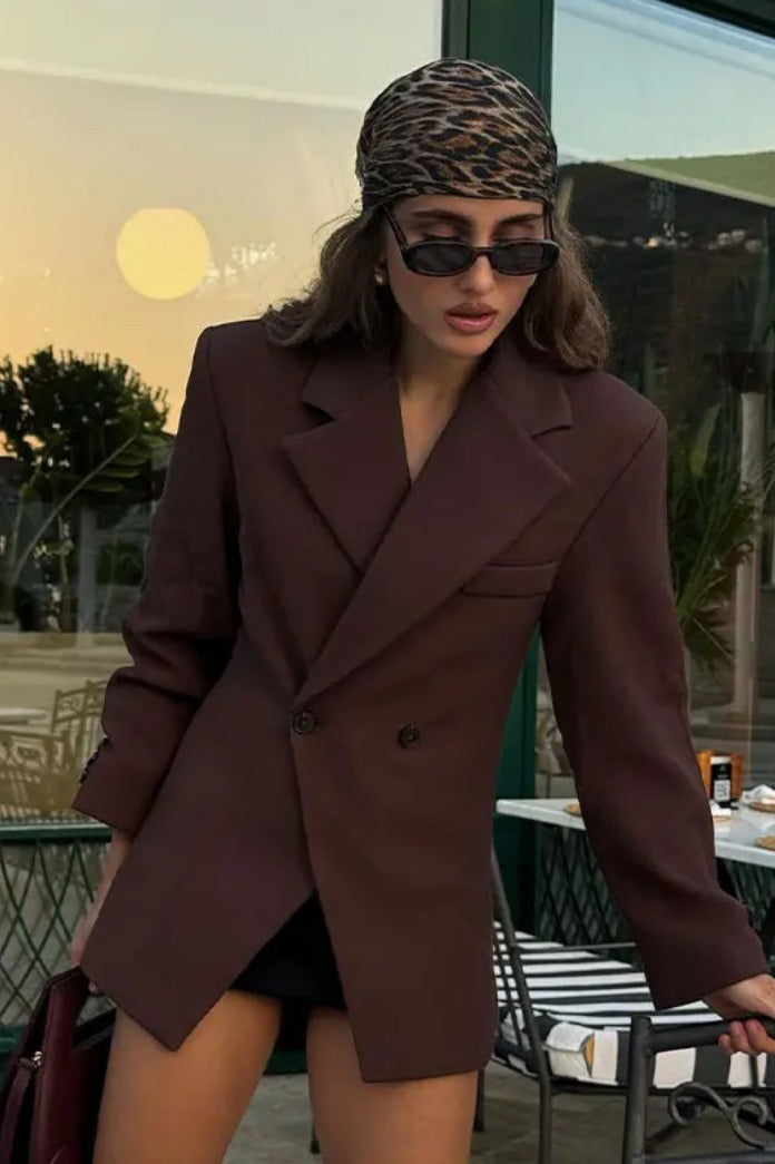 High-Waisted Button Blazer - Image 5