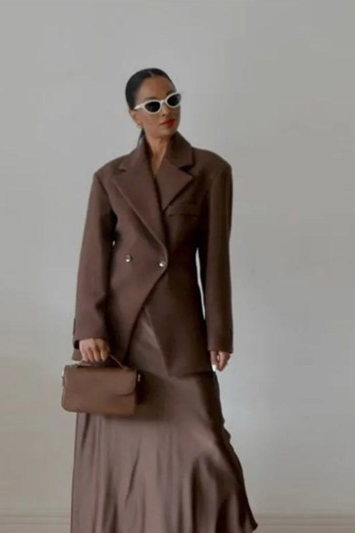 High-Waisted Button Blazer - Image 4