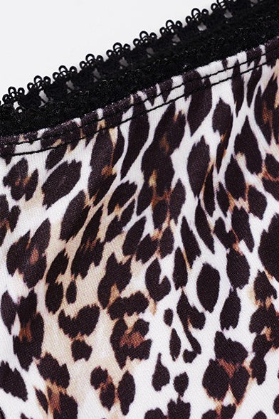 Low Waist Leopard Mesh Midi Skirt - Image 8