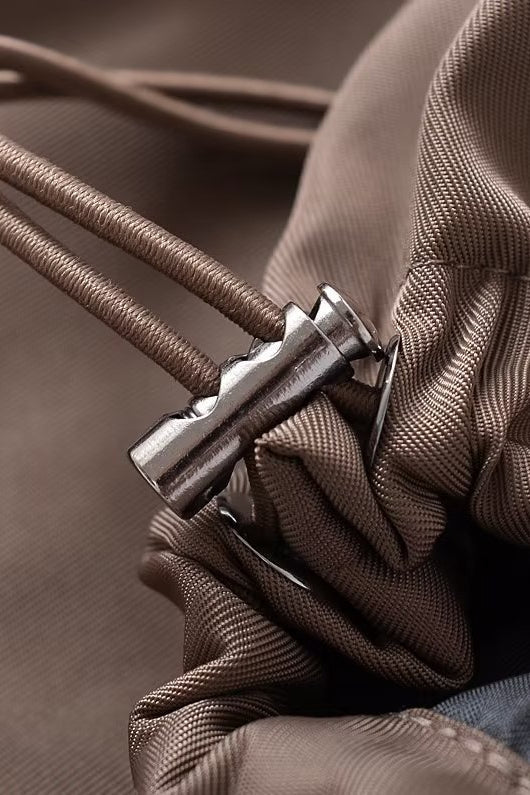 Cropped Cargo High Neck Coat - Image 11