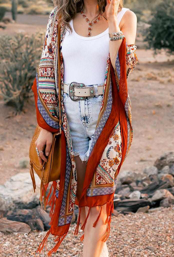 Bohemian Diamond Tassel Kimono - Image 10