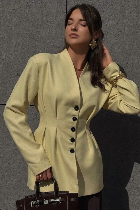 Elegant Long Sleeve Blazer - Image 2