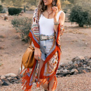 Bohemian Diamond Tassel Kimono