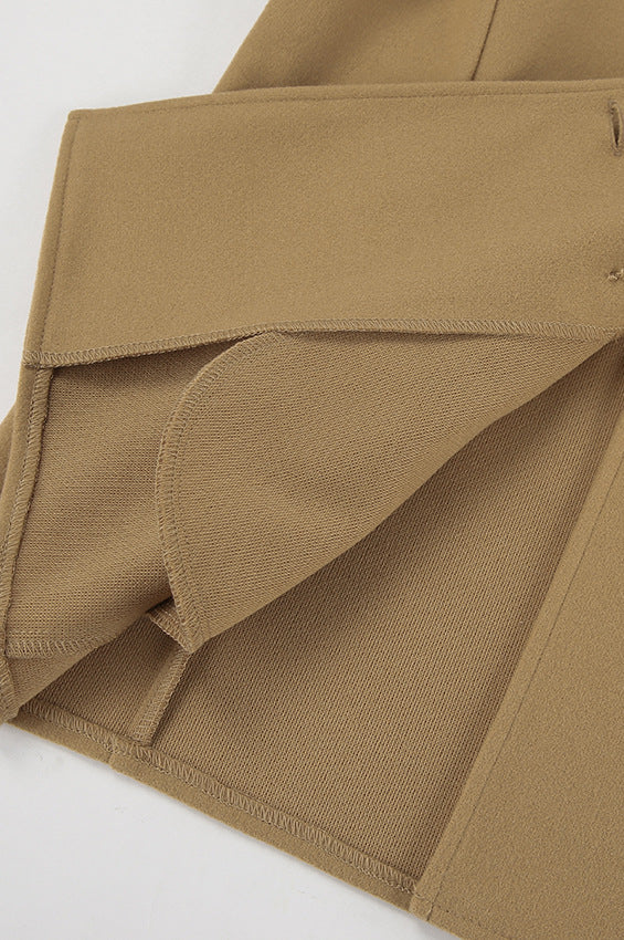 Loose Wool Lapel Coat - Image 11