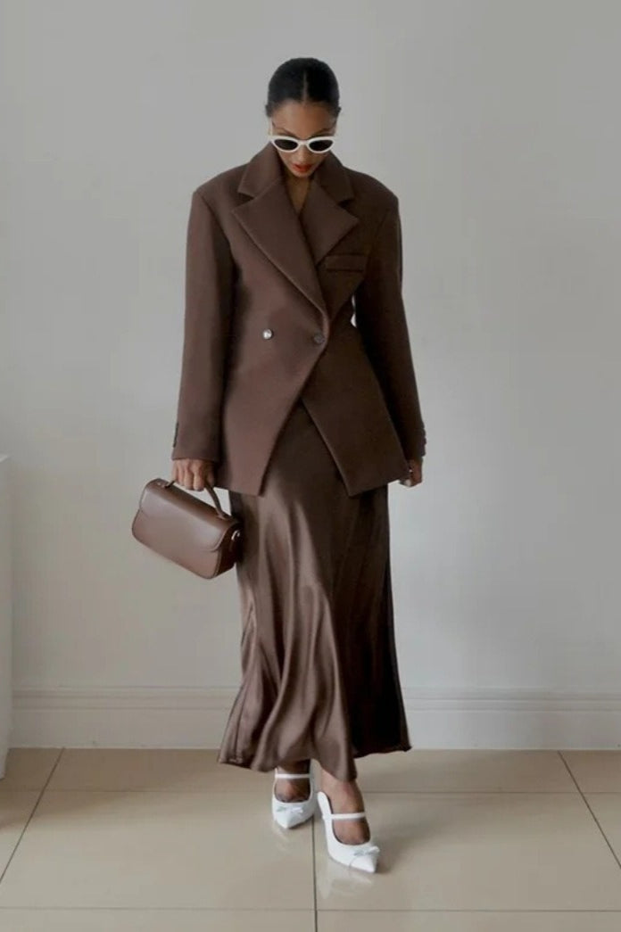 High-Waisted Button Blazer - Image 2