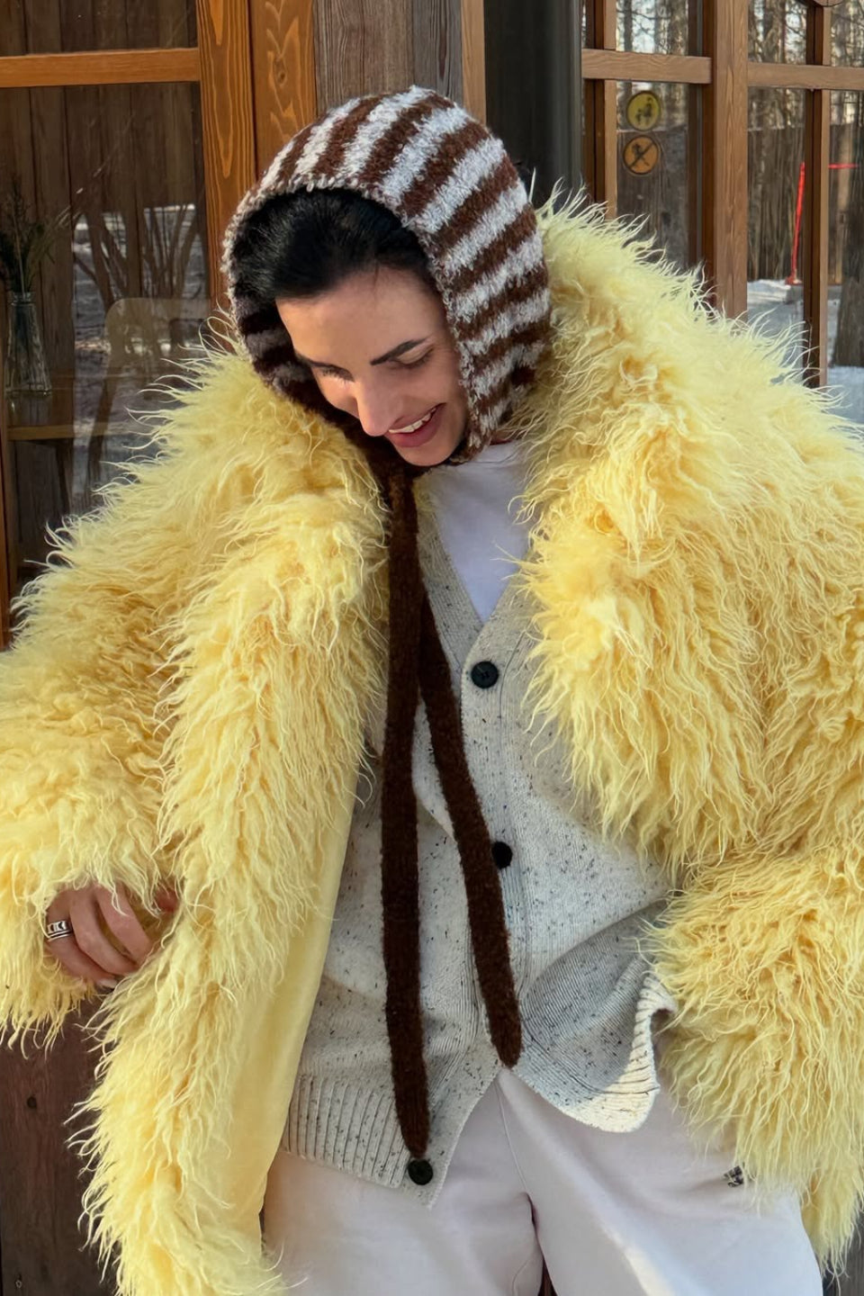 Plush Faux Animal Fur Thickened Warm Loose Coat - Image 3