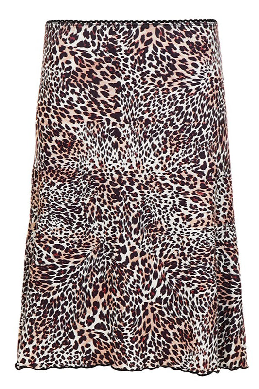 Low Waist Leopard Mesh Midi Skirt - Image 6