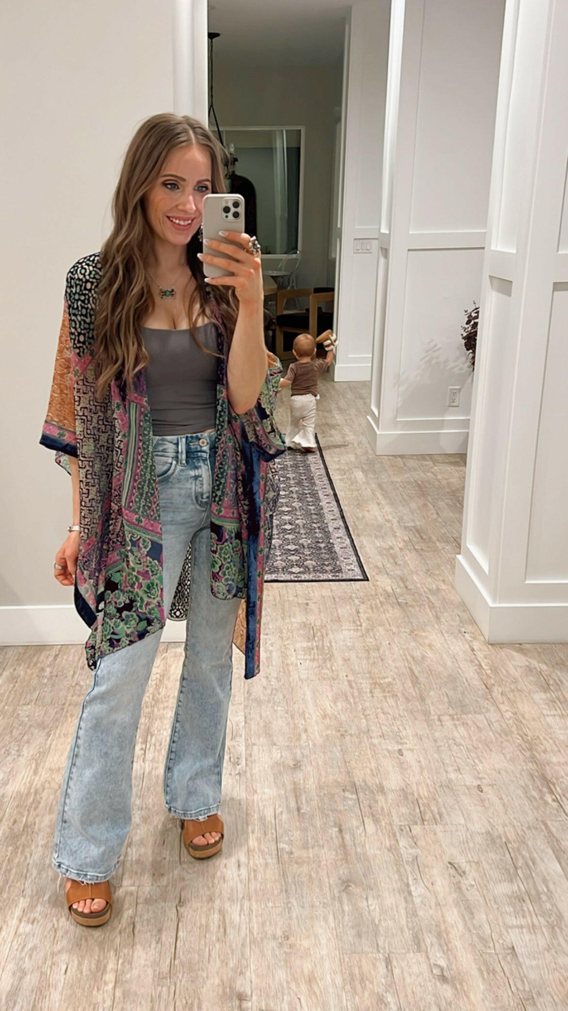 Bohemian Burnout Velvet Kimono - Image 57